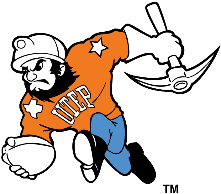 UTEP Miners 1992-2003 Mascot Logo diy fabric transfer